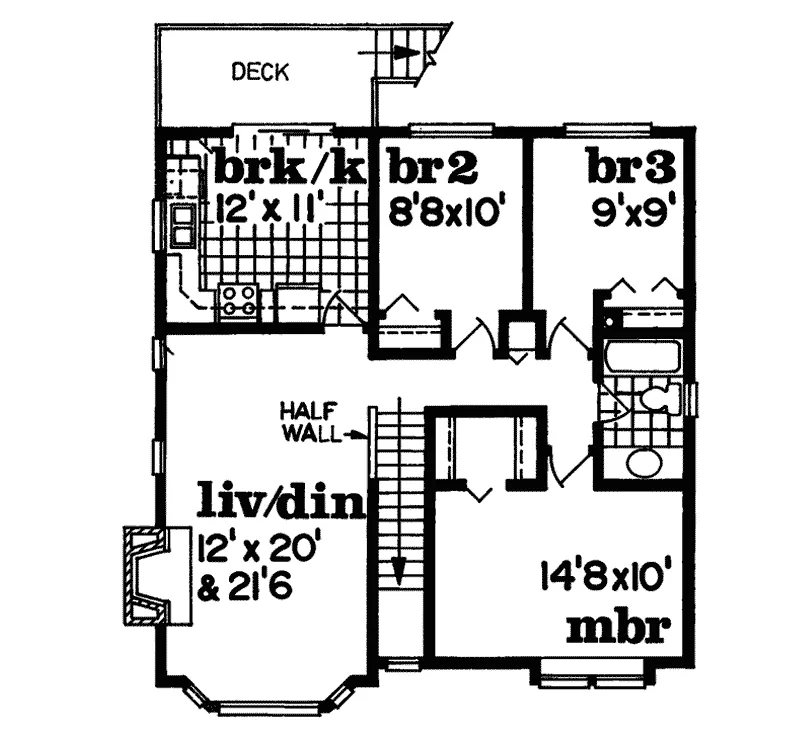 Country House Plan Second Floor - Braxton Country Home 062D-0171 - Search House Plans and More