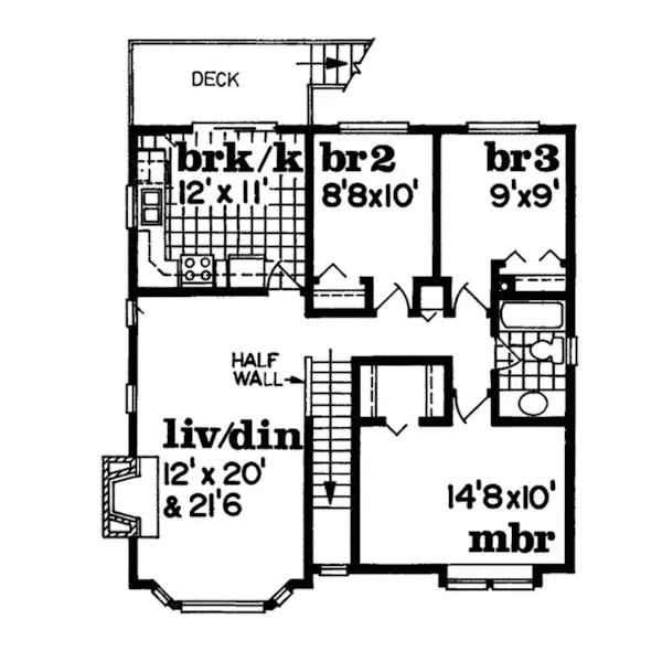 Southern House Plan Second Floor - Braxton Country Home 062D-0171 - Search House Plans and More