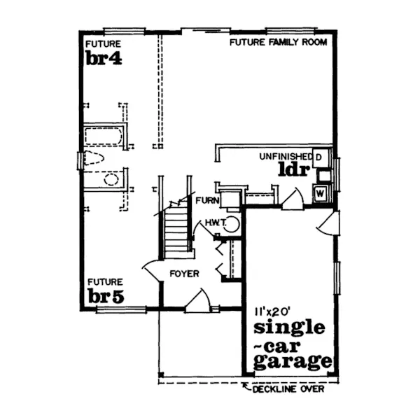 Country House Plan First Floor - Pansey Place Traditional Home 062D-0181 - Shop House Plans and More