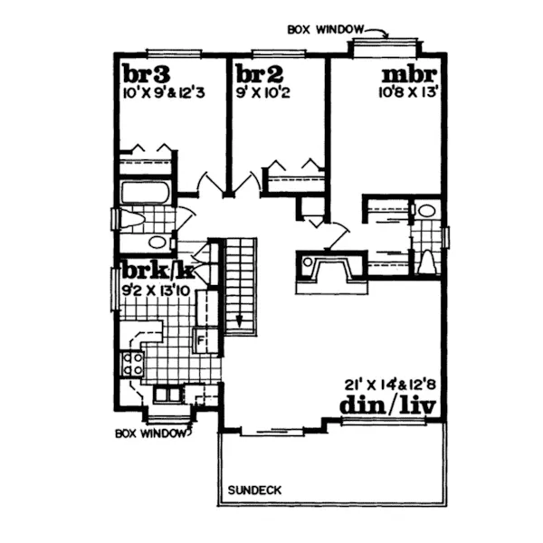 Country House Plan Second Floor - Pansey Place Traditional Home 062D-0181 - Shop House Plans and More