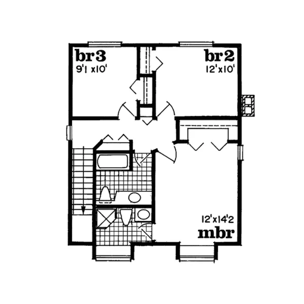 Country House Plan Second Floor - Altheim Country Home 062D-0190 - Search House Plans and More