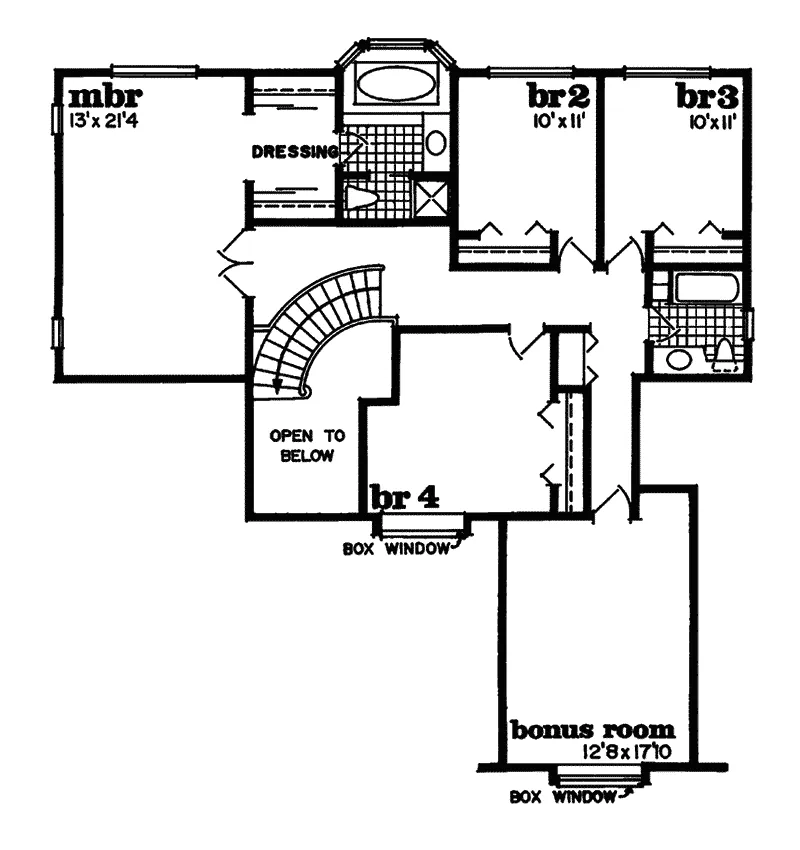 Contemporary House Plan Second Floor - Balaban Luxury Home 062D-0194 - Search House Plans and More