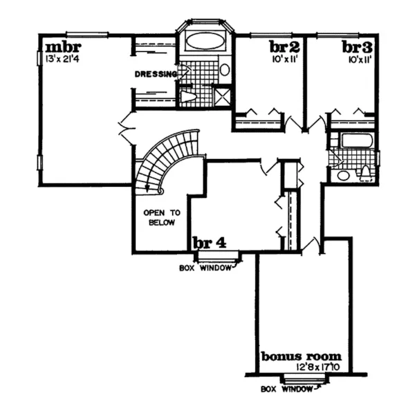 European House Plan Second Floor - Balaban Luxury Home 062D-0194 - Search House Plans and More