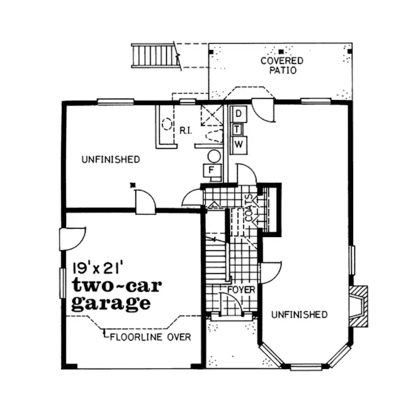 Sunbelt House Plan First Floor - Vincent Victorian Sunbelt Home 062D-0201 - Shop House Plans and More