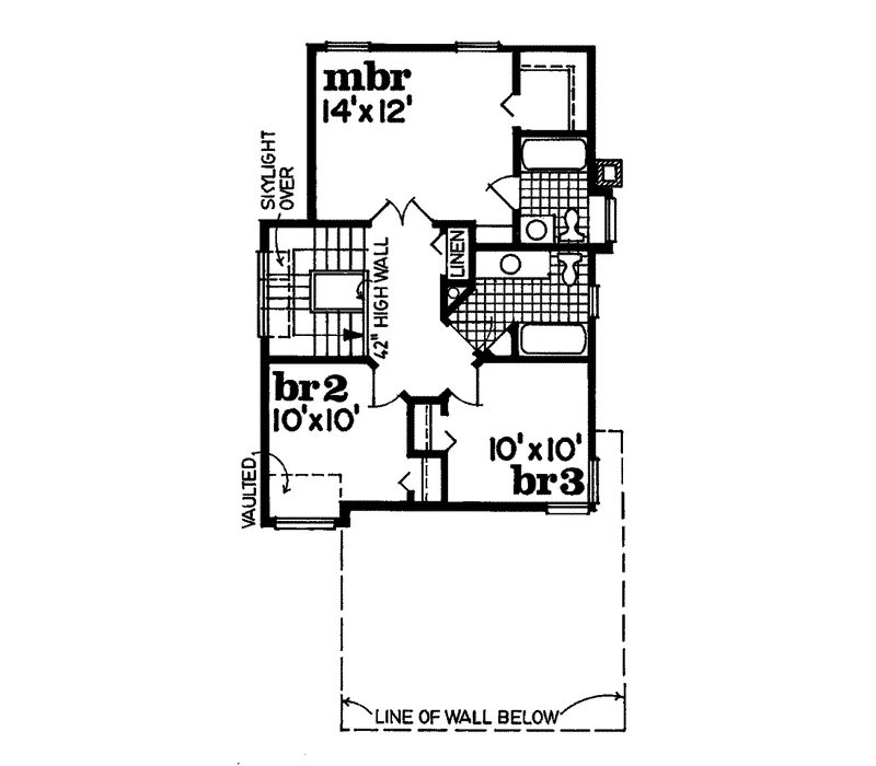 Contemporary House Plan Second Floor - Acropolis Contemporary Home 062D-0213 - Search House Plans and More