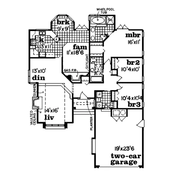 Adobe House Plans & Southwestern Home Design First Floor - Sea Cove Floridian Style Home 062D-0222 - Shop House Plans and More