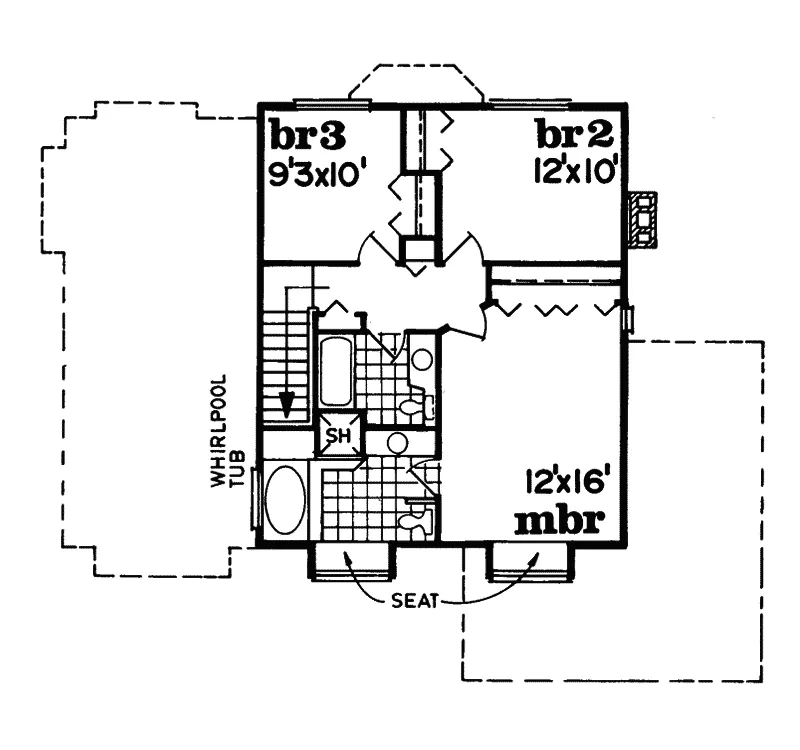 Country House Plan Second Floor - Delevan Country Home 062D-0239 - Search House Plans and More