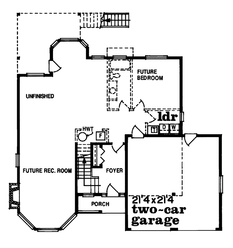 Victorian House Plan First Floor - Farnham Park Victorian Home 062D-0267 - Search House Plans and More