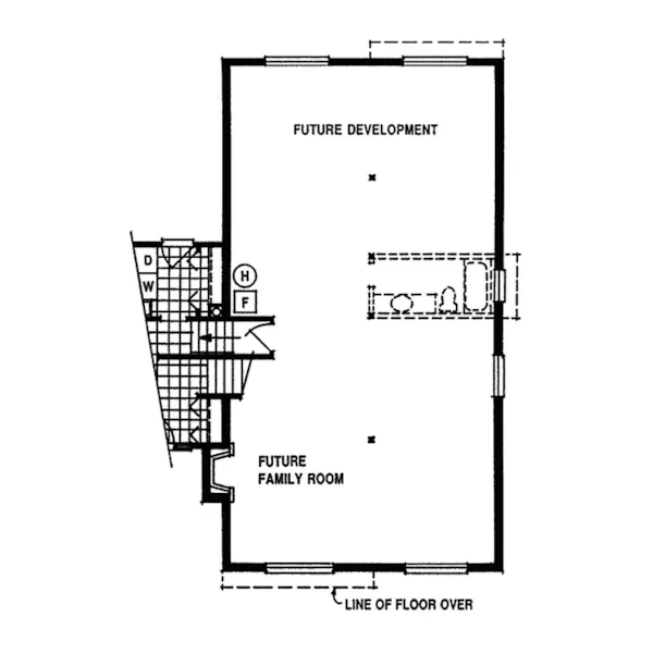 Southern House Plan Second Floor - Augsburg Traditional Home 062D-0274 - Search House Plans and More