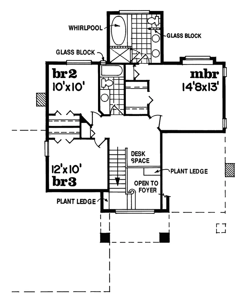 Traditional House Plan Second Floor - Everett Traditional Home 062D-0290 - Search House Plans and More