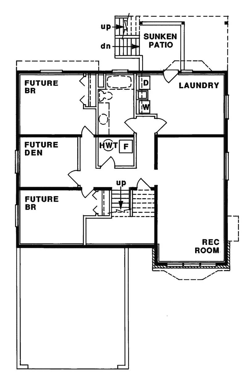 Ranch House Plan First Floor - Blanche Traditional Home 062D-0331 - Search House Plans and More