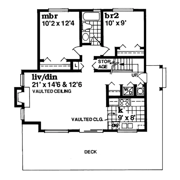 Cabin & Cottage House Plan First Floor - Torrence Ranch Home 062D-0333 - Shop House Plans and More