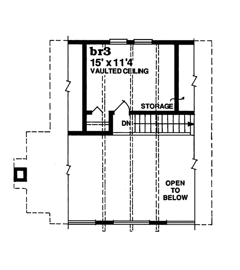 Mountain House Plan Second Floor - Torrence Ranch Home 062D-0333 - Shop House Plans and More