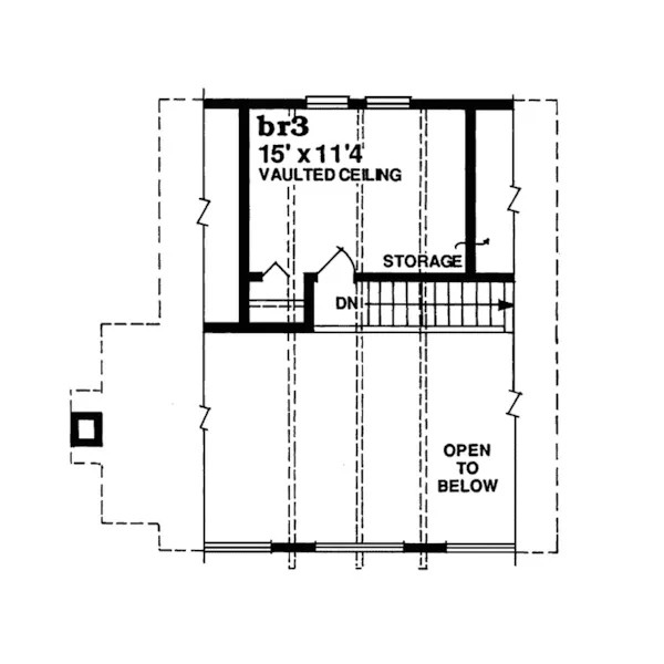 Cabin & Cottage House Plan Second Floor - Torrence Ranch Home 062D-0333 - Shop House Plans and More