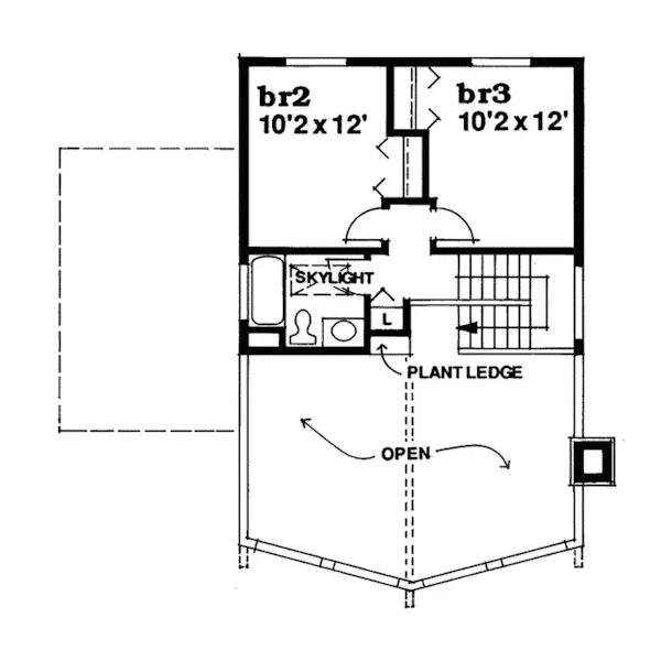 Cabin & Cottage House Plan Second Floor - Park Forest Rustic A-Frame Home 062D-0339 - Shop House Plans and More