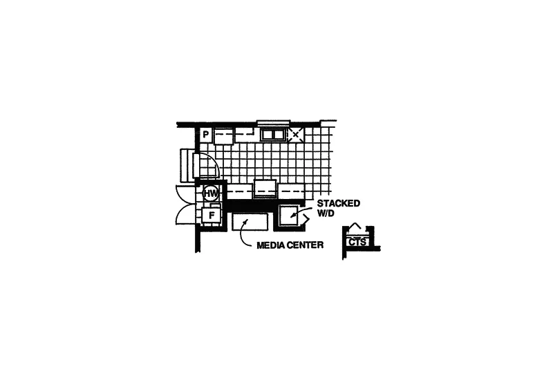Shingle House Plan Optional Floor Plan - Randolph Park Ranch Home 062D-0340 - Shop House Plans and More