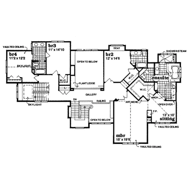 Luxury House Plan Second Floor - Bollingbrooke Luxury Home 062D-0353 - Search House Plans and More