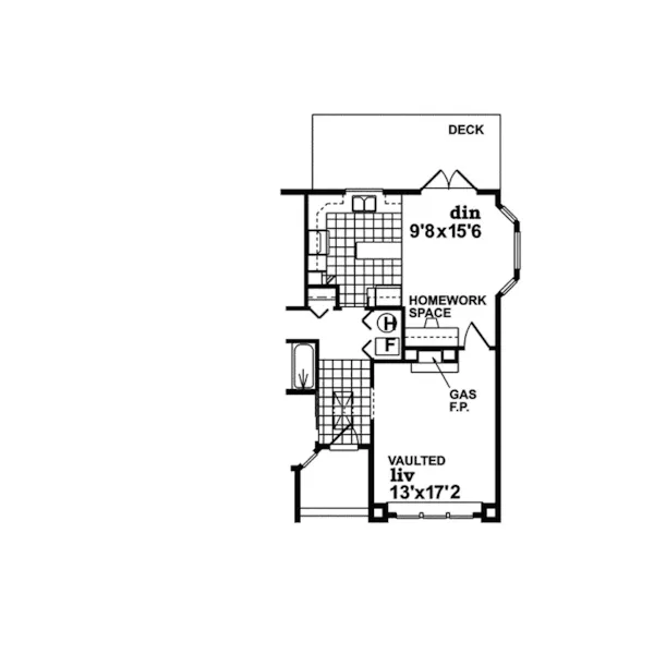 Ranch House Plan Optional Floor Plan - Gregg Place Ranch Home 062D-0357 - Search House Plans and More