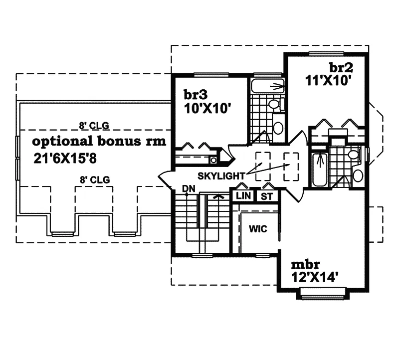 Shingle House Plan Second Floor - Lumiere Farmhouse 062D-0360 - Shop House Plans and More