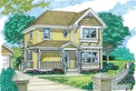 Shingle House Plan Front of Home - Lumiere Farmhouse 062D-0360 - Shop House Plans and More