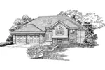 Ranch House Plan Front of Home - Shalisa Terrace Traditional Home 062D-0362 - Shop House Plans and More