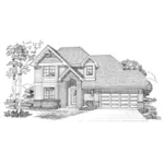 Traditional House Plan Front of Home - Spokane Valley Traditional Home 062D-0363 - Shop House Plans and More