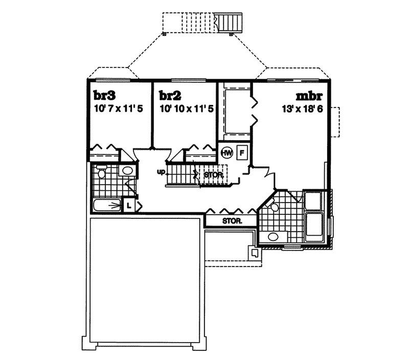 Shingle House Plan Second Floor - Sacramento Victorian Home 062D-0365 - Shop House Plans and More