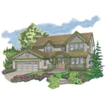 Shingle House Plan Front of Home - Venecia Valley Country Home 062D-0368 - Shop House Plans and More