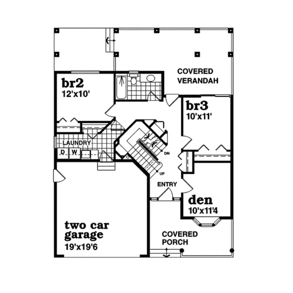 Southern Plantation House Plan First Floor - Thomasina Traditional Home 062D-0369 - Shop House Plans and More