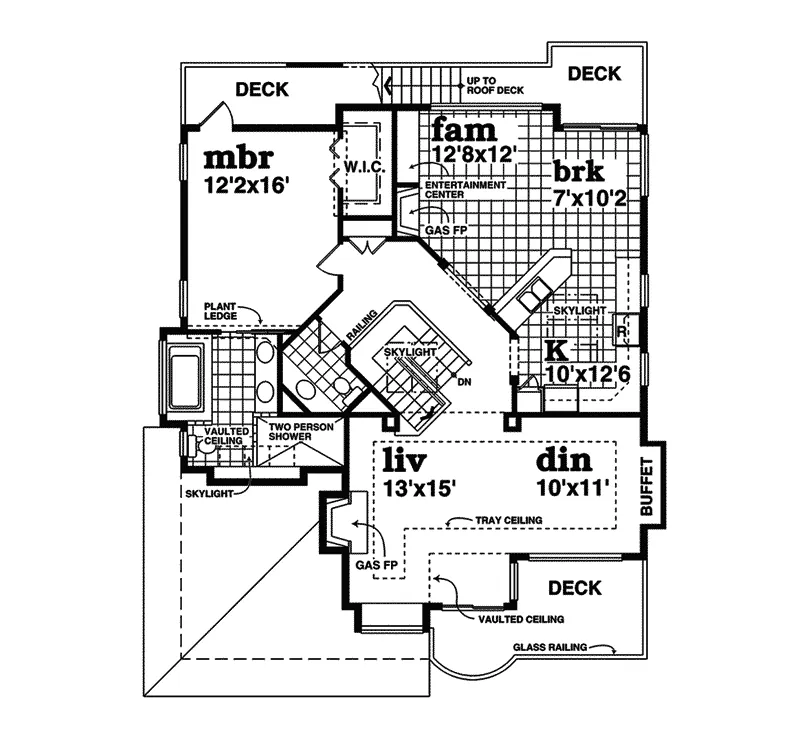Country House Plan Second Floor - Thomasina Traditional Home 062D-0369 - Shop House Plans and More