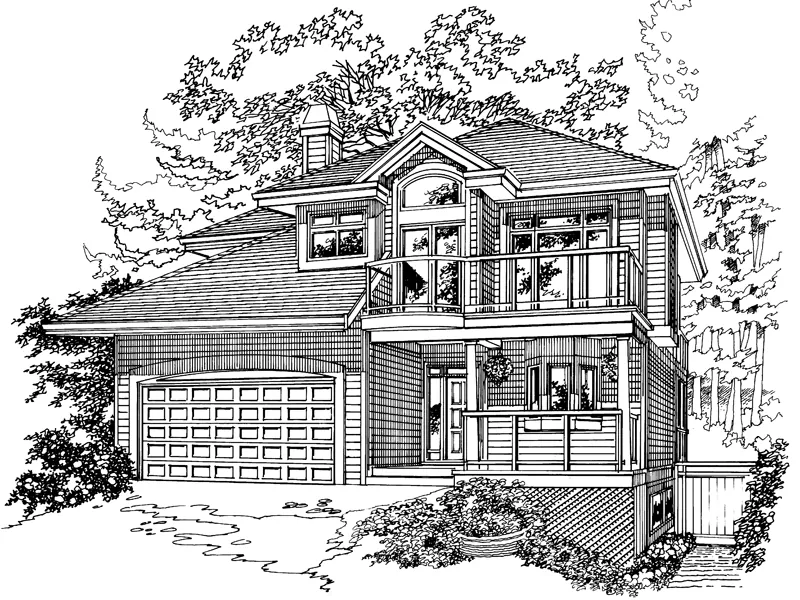 Country House Plan Front of Home - Thomasina Traditional Home 062D-0369 - Shop House Plans and More