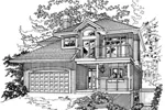 Southern Plantation House Plan Front of Home - Thomasina Traditional Home 062D-0369 - Shop House Plans and More