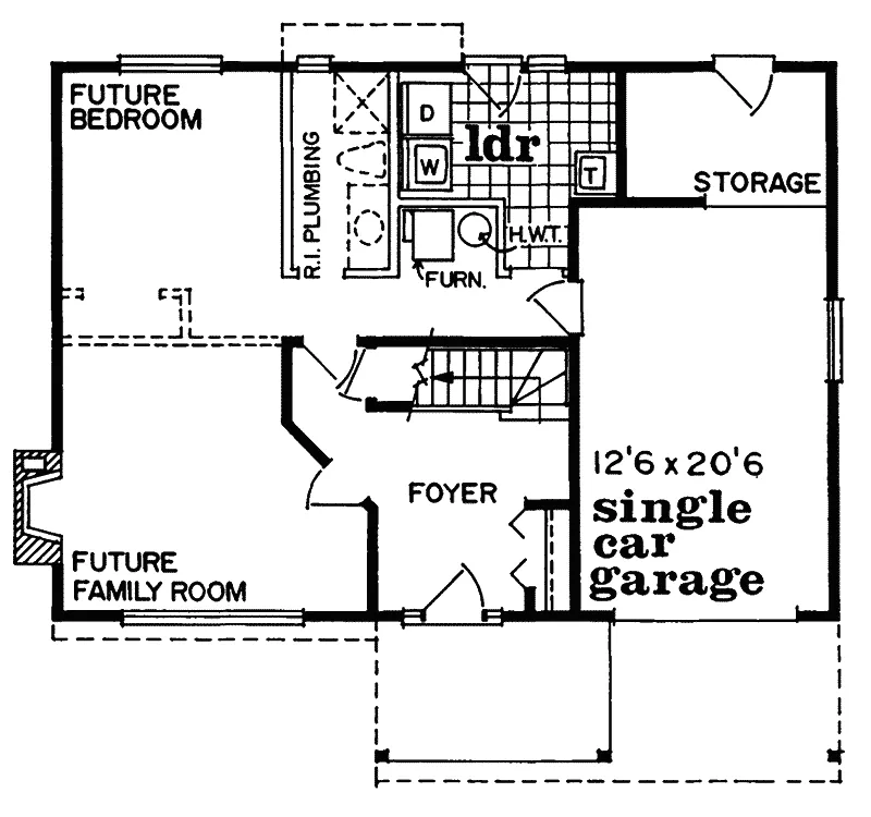 Country House Plan First Floor - Pinewood Forest Rustic Home 062D-0371 - Shop House Plans and More