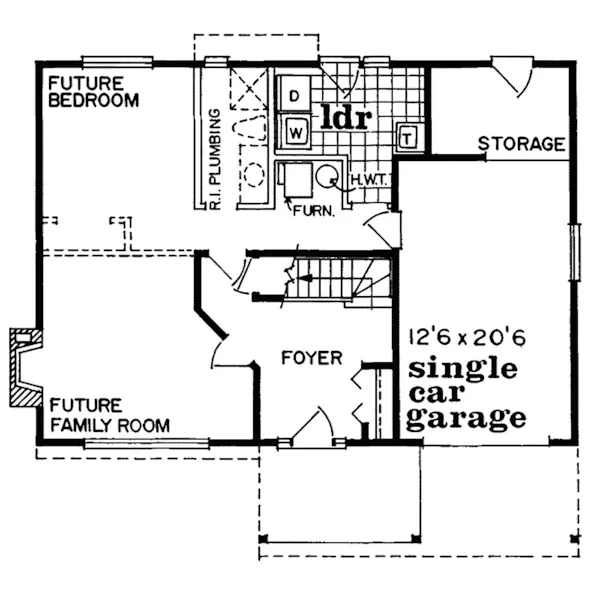 Country House Plan First Floor - Pinewood Forest Rustic Home 062D-0371 - Shop House Plans and More