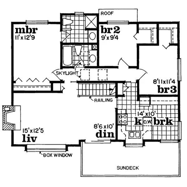 Country House Plan Second Floor - Pinewood Forest Rustic Home 062D-0371 - Shop House Plans and More