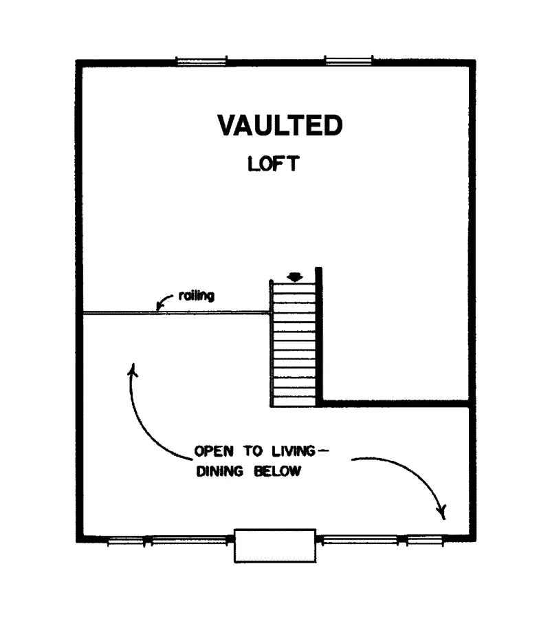 Cabin & Cottage House Plan Loft - Logpost Rustic A-Frame Home 062D-0374 - Shop House Plans and More