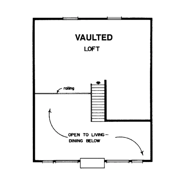 Cabin & Cottage House Plan Loft - Logpost Rustic A-Frame Home 062D-0374 - Shop House Plans and More