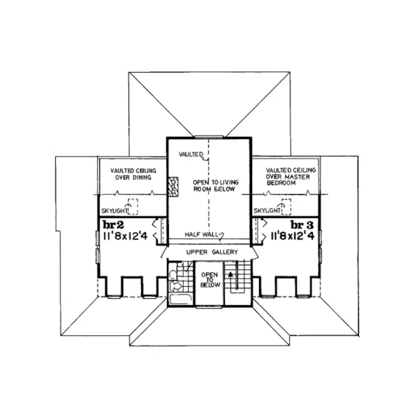 Country House Plan Second Floor - Nearbrook Country Farmhouse 062D-0382 - Shop House Plans and More