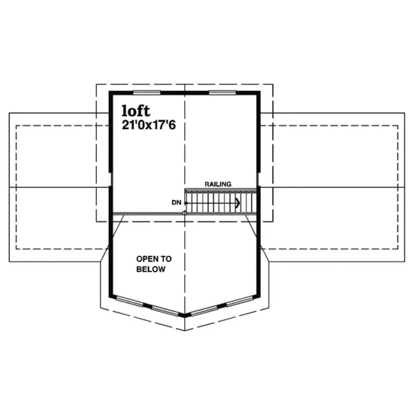 Mountain House Plan Second Floor - Pinemont Rustic A-Frame Home 062D-0385 - Shop House Plans and More