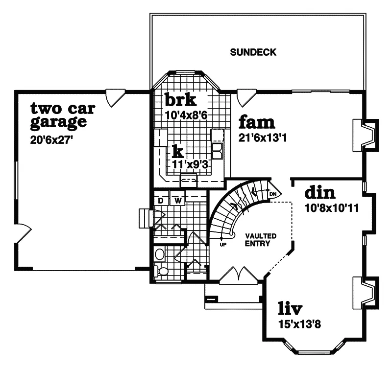 Traditional House Plan First Floor - Mannington Trace Stucco Home 062D-0386 - Shop House Plans and More