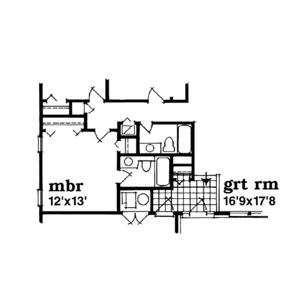 Shingle House Plan Optional Floor Plan - Starfield Country Ranch Home 062D-0390 - Shop House Plans and More