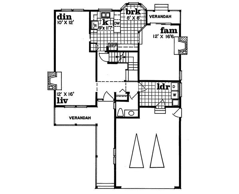 Country House Plan First Floor - Milton Mill Country Home 062D-0423 - Shop House Plans and More