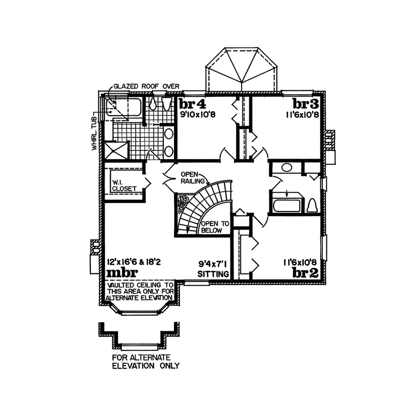 Traditional House Plan Second Floor - Sanbornville Traditional Home 062D-0429 - Shop House Plans and More