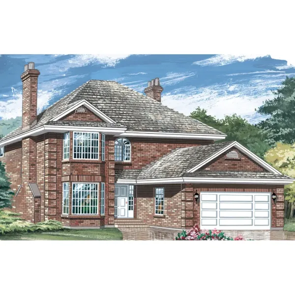 Striking All Brick Traditional Style House