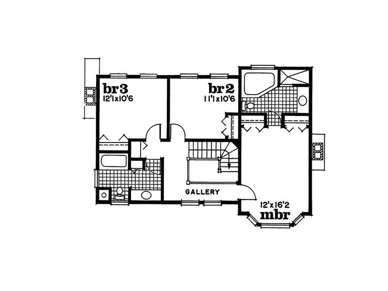 Farmhouse Plan Second Floor - Chavela Country Home 062D-0431 - Search House Plans and More