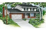 Colonial House Plan Front of Home - Blankenburg Traditional Home 062D-0432 - Search House Plans and More