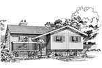 Cabin & Cottage House Plan Front of Home - Lucerne Place Split-Level Home 062D-0440 - Shop House Plans and More