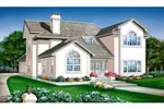 Contemporary House Plan Front of Home - Riley Creek Traditional Home 062D-0446 - Shop House Plans and More