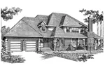 Country House Plan Front of Home - Jacobs Landing Luxury Home 062D-0447 - Search House Plans and More