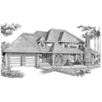 Traditional House Plan Front of Home - Jacobs Landing Luxury Home 062D-0447 - Search House Plans and More